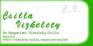 csilla vizkelety business card